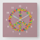 Search for peace sign clocks Flowers