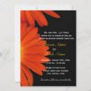 Search for orange gerbera daisy wedding invitations Flower