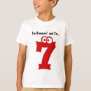 Search for number seven tshirts Birthday