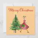 Search for vintage candy cane christmas cards Red