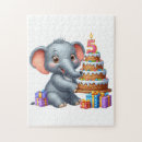 Search for birthday card puzzles Cute safari animal