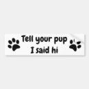 Search for pup bumper stickers Dog