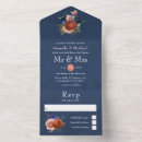 Search for gold and coral wedding invitations Navy blue