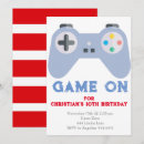 Search for video game party invitations Boy
