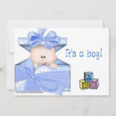 Search for blue box invitations Baby
