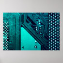Search for computer chip posters Blue