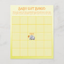 Search for elephant baby shower bingo Yellow