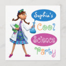 Search for girl science party invitations Laboratory