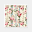 Search for vintage shabby chic roses napkins Pink
