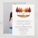 Search for two brides wedding invitations Leaves