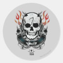 Search for flaming skulls stickers Tattoo