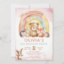 Search for woodland animals birthday invitations Rustic
