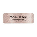 Search for rose gold glitter return address labels Bridal shower