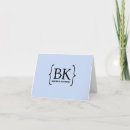 Search for monogrammed folded note cards Classic