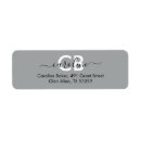 Search for silver return address labels Grey