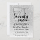 Search for 71st birthday invitations Gold