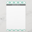 Search for mint green stationery paper Modern