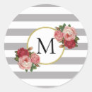 Search for grey floral stickers Initial