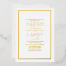 Search for elegant gold foil wedding invitations Traditional