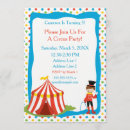 Search for circus train birthday invitations Monkey