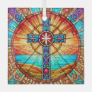 Search for stained glass christmas tree decorations Cross