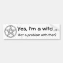 Search for pentagram bumper stickers Black