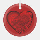 Search for cherry christmas tree decorations Heart