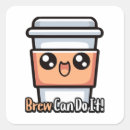 Search for cute coffee stickers Kawaii