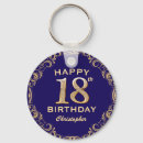 Search for 18th key rings Happy birthday