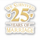 Search for 25th anniversary party stickers Marriage