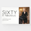 Search for 60th birthday banners Modern bold