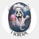 Search for funny ice cream stickers Halloween