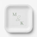Search for dusty blue plates Initials