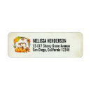 Search for orange flower return address labels Rustic