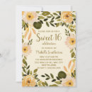 Search for floral sweet 16 invitations Flowers