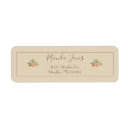 Search for rustic elegant floral return address labels Classy