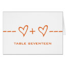 Search for orange table cards Whimsical