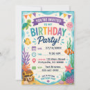 Search for jellyfish birthday invitations Aquarium