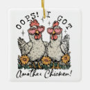 Search for funny chicken christmas tree decorations Farmer