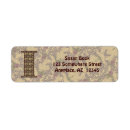 Search for monogram floral return address labels Vintage