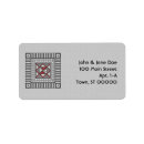 Search for square shape return address labels Abstract