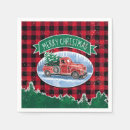 Search for red plaid christmas napkins Buffalo check