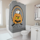 Search for peanuts halloween shower curtains Jack o lantern