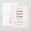 Search for announcement postcards Home sweet home