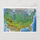 Search for cartoon maps postcards America