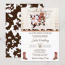 Search for cowhide invitations Wild west