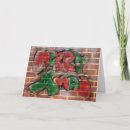Search for graffiti christmas cards Red