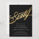 Search for sixties invitations Black gold