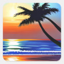 Search for palm tree silhouette stickers Sunset