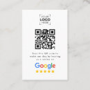 Search for google review business cards Qr code